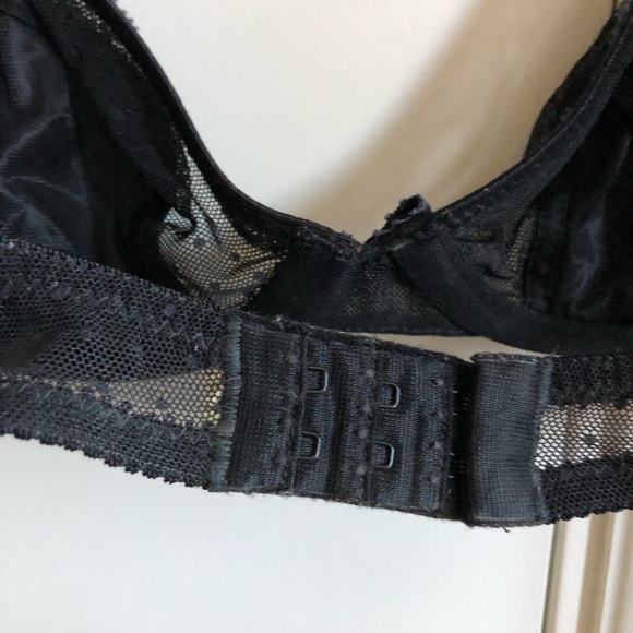 French Lacey bra with mauve fringe - Picture 8 of 10